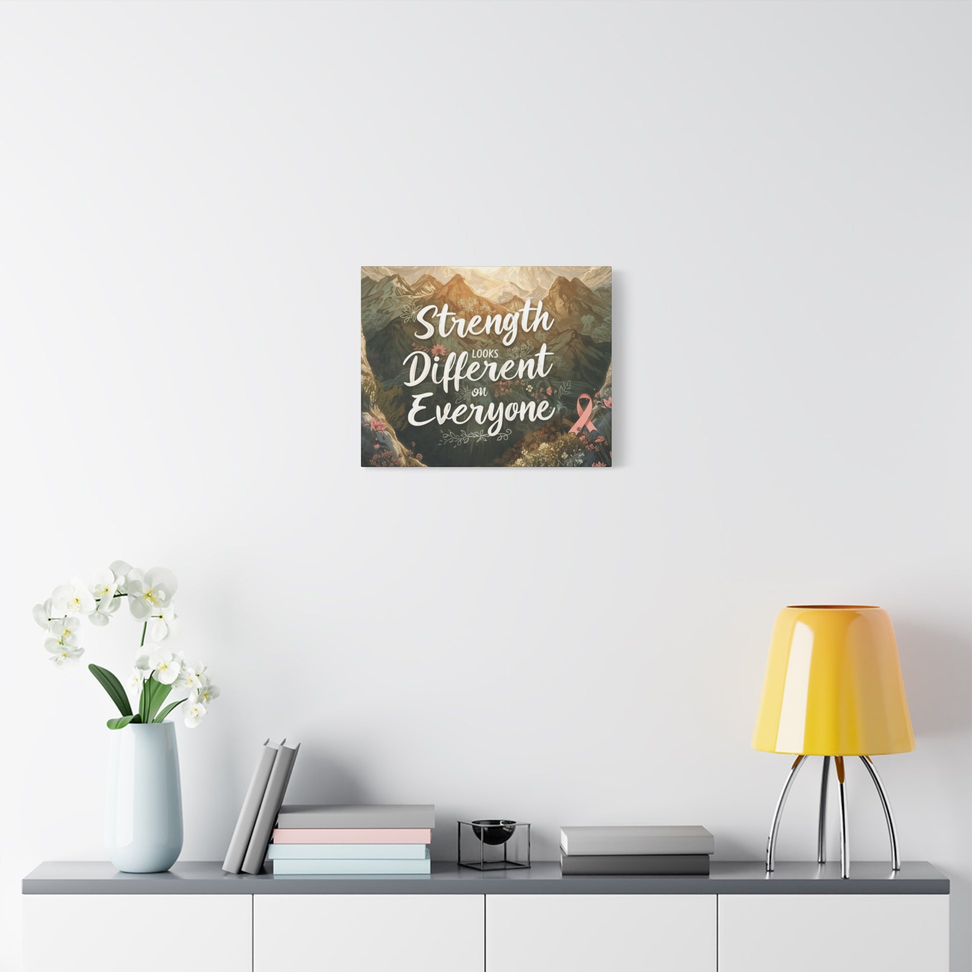 Strength Looks Different on Everyone Canvas Art Print, Motivational Wall Decor - You're My Kind of Weird Canvas