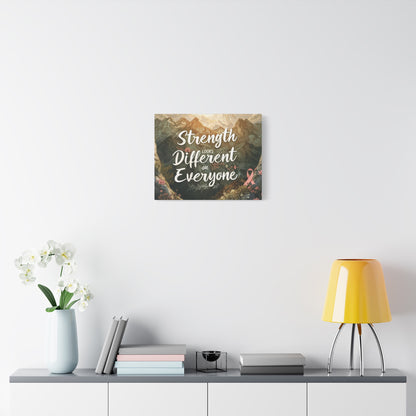 Strength Looks Different on Everyone Canvas Art Print, Motivational Wall Decor - You're My Kind of Weird Canvas