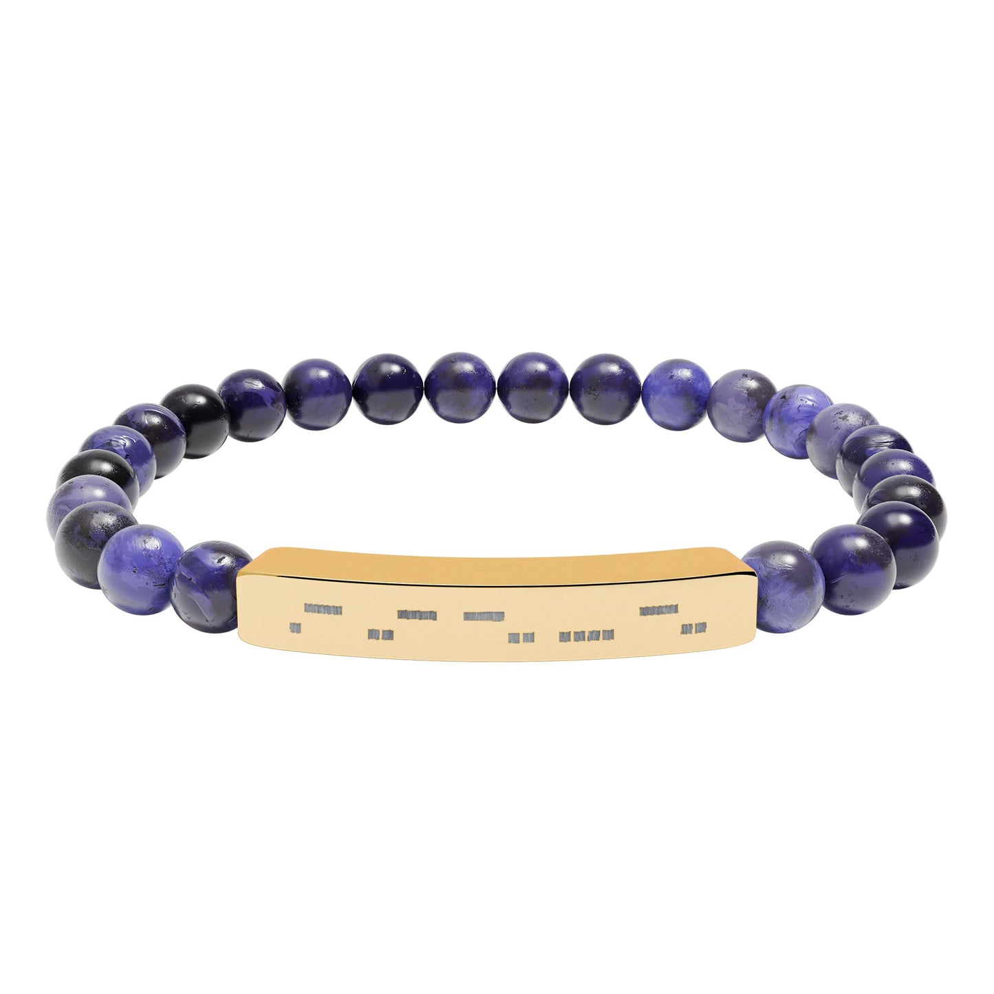 AuDHD Morse Code Bracelet | Natural Stone Stretch Bracelet | Neurodiverse Jewelry - You're My Kind of Weird
