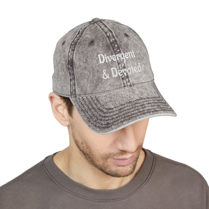 Divergent & Devoted Cap | Vintage Embroidered Hat - You're My Kind of Weird
