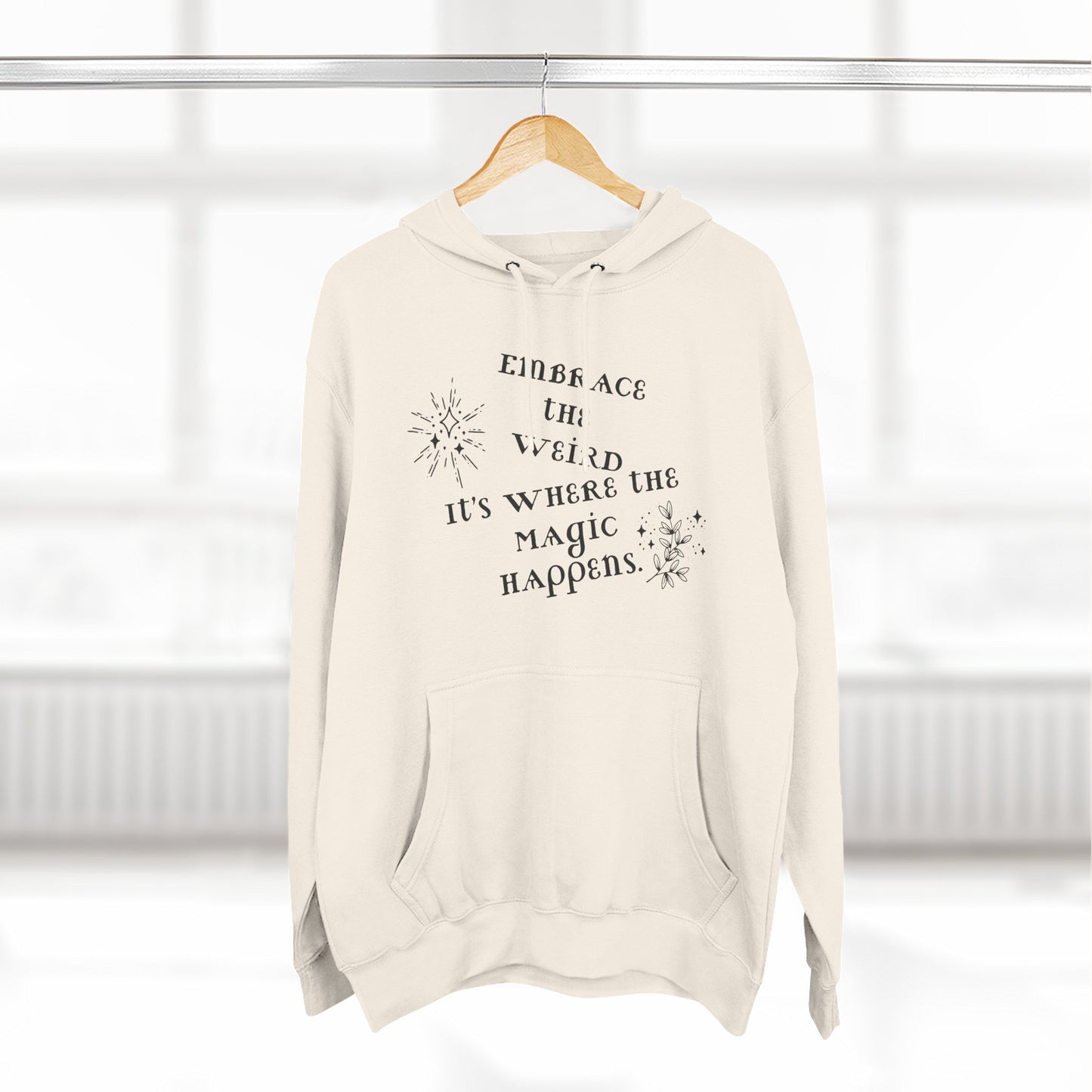 Embrace the Weird Fleece Hoodie | Comfortable Magic Happens Hoodie, Cozy Casual Wear, Unique Gift for Creatives, Inspirational [...]
