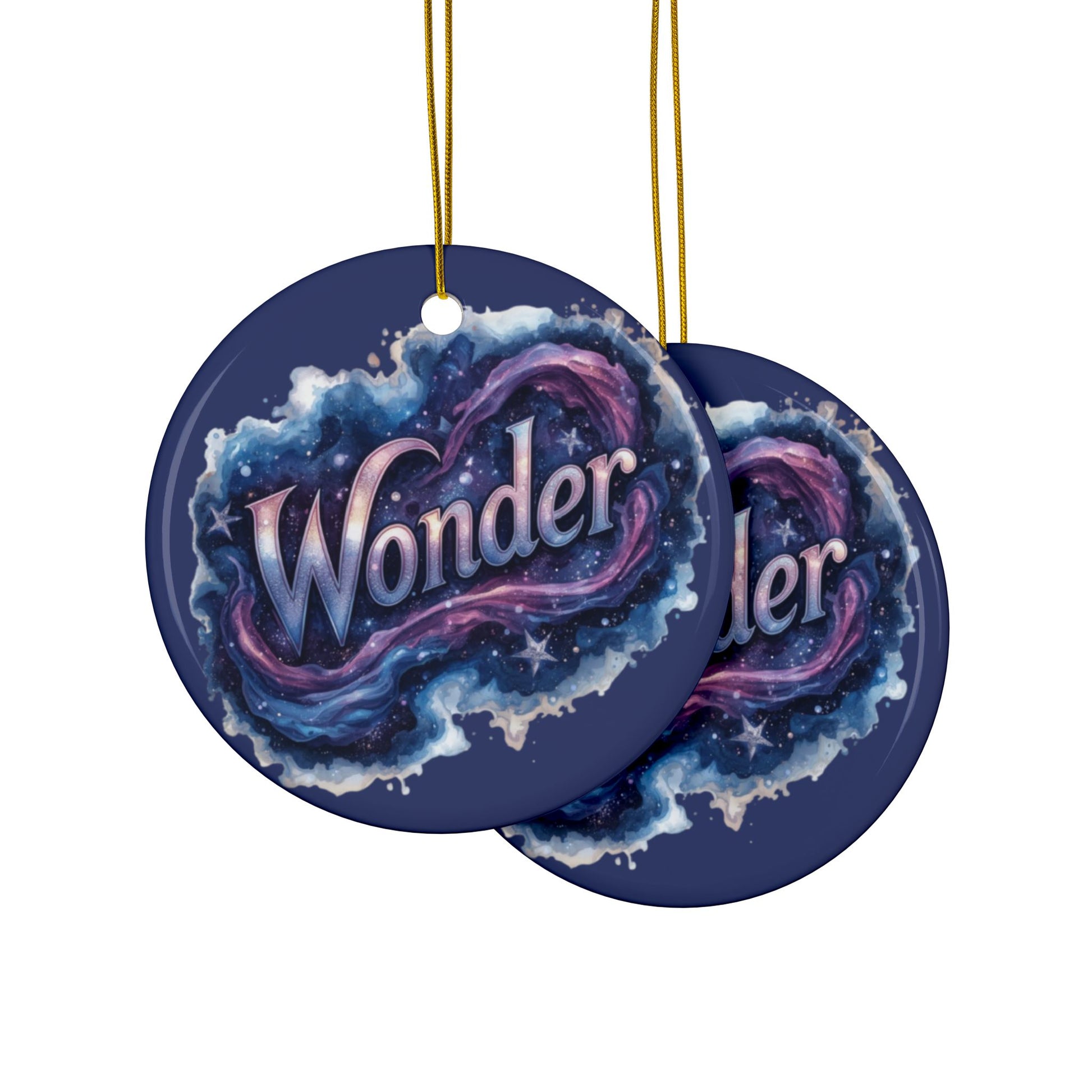 2 - Sided Print Neuroverse “Wonder” Ornament – Cosmic Holiday Decor for Neurodivergent Souls | You’re My Kind of Weird - You're My Kind of Weird