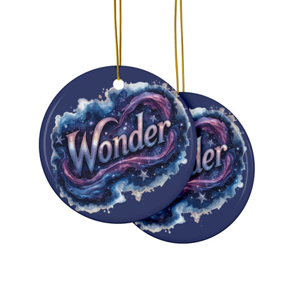 2 - Sided Print Neuroverse “Wonder” Ornament – Cosmic Holiday Decor for Neurodivergent Souls | You’re My Kind of Weird - You're My Kind of Weird