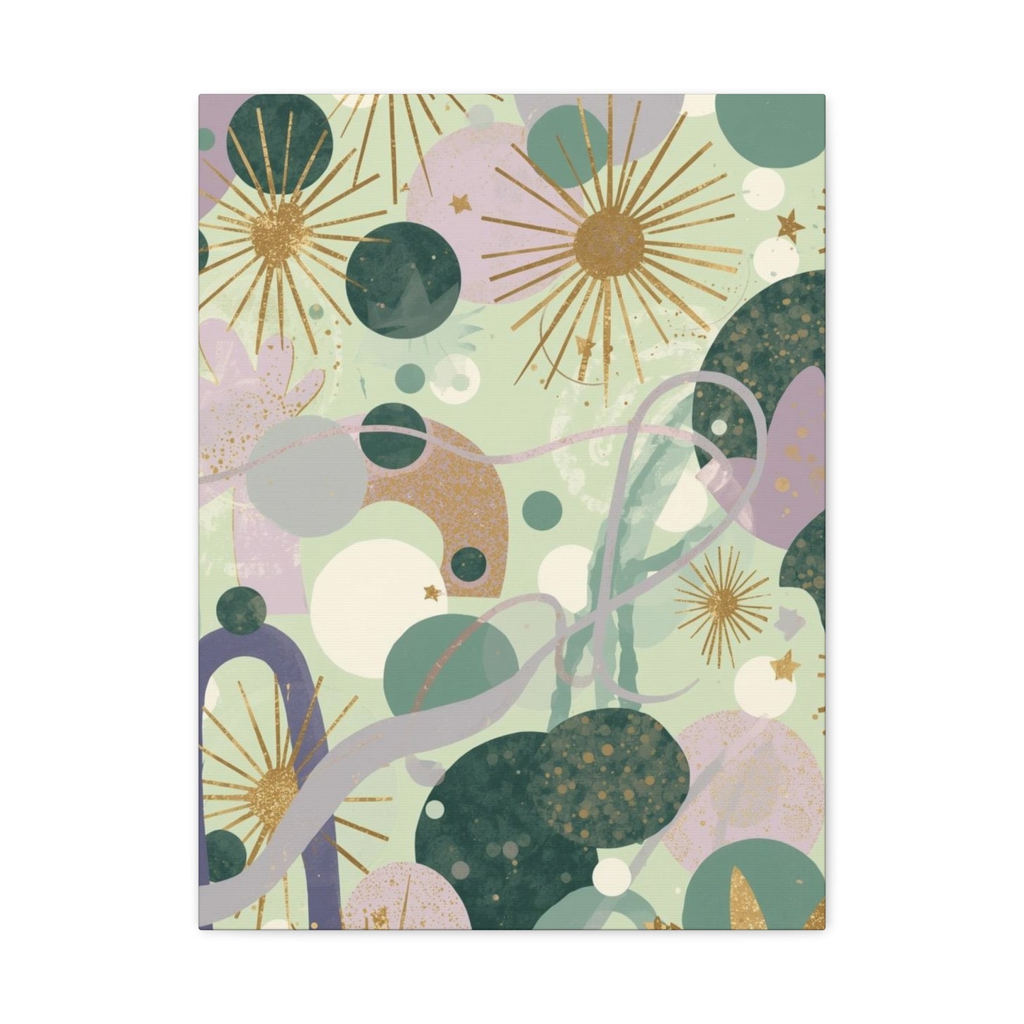 Dopamine Abstract Celestial Shapes Matte Canvas - You're My Kind of Weird
