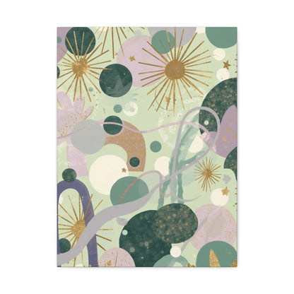 Dopamine Abstract Celestial Shapes Matte Canvas - You're My Kind of Weird