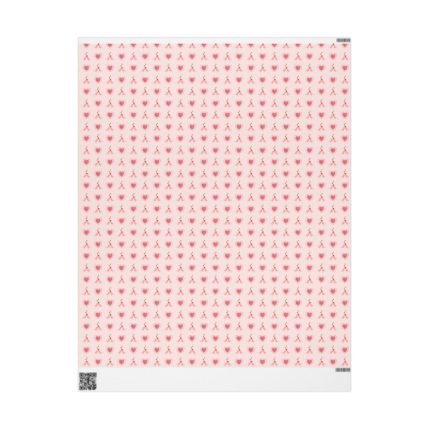 Customize Valentine Pink Heart Wrapping Paper Roll - You're My Kind of Weird