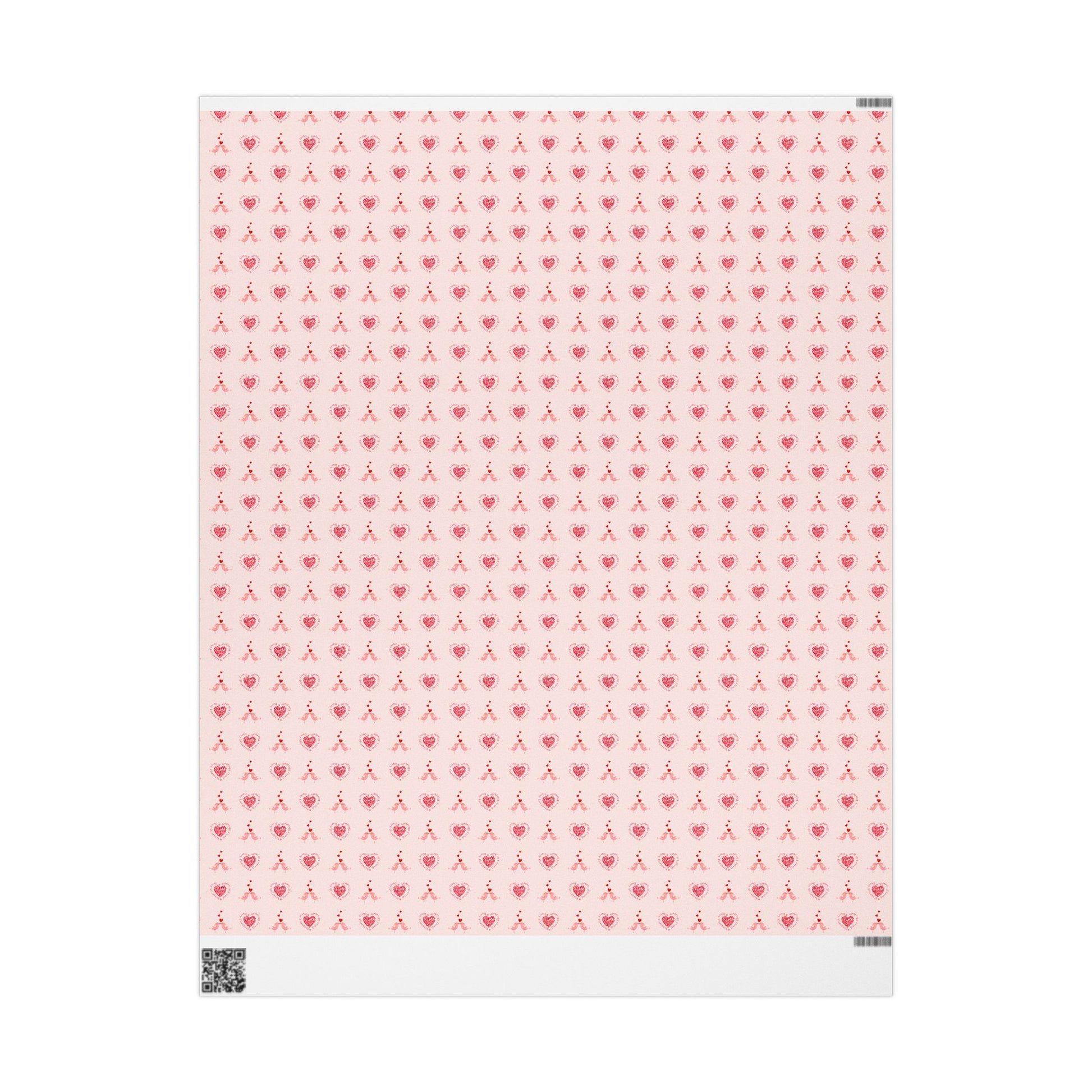 Customize Valentine Pink Heart Wrapping Paper Roll - You're My Kind of Weird