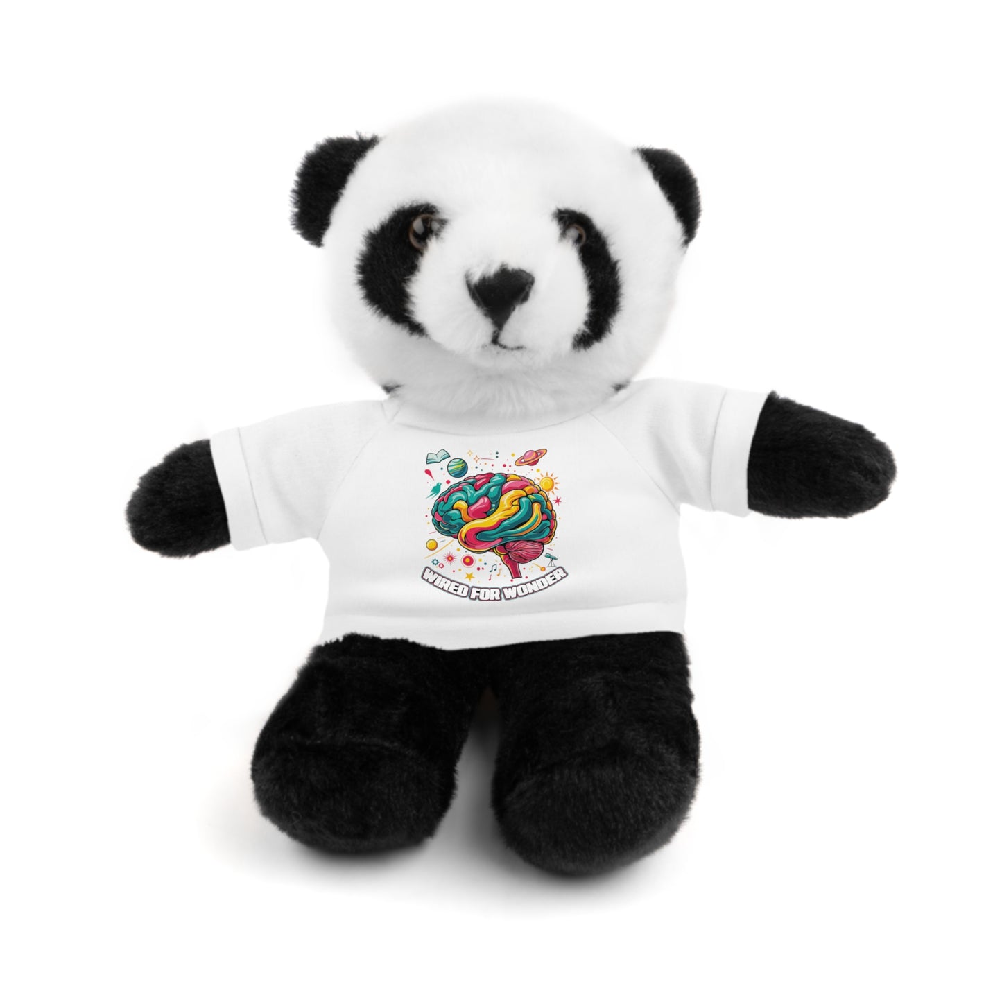 Plush Animals with Colorful Wired for Wonder shirt - You're My Kind of Weird