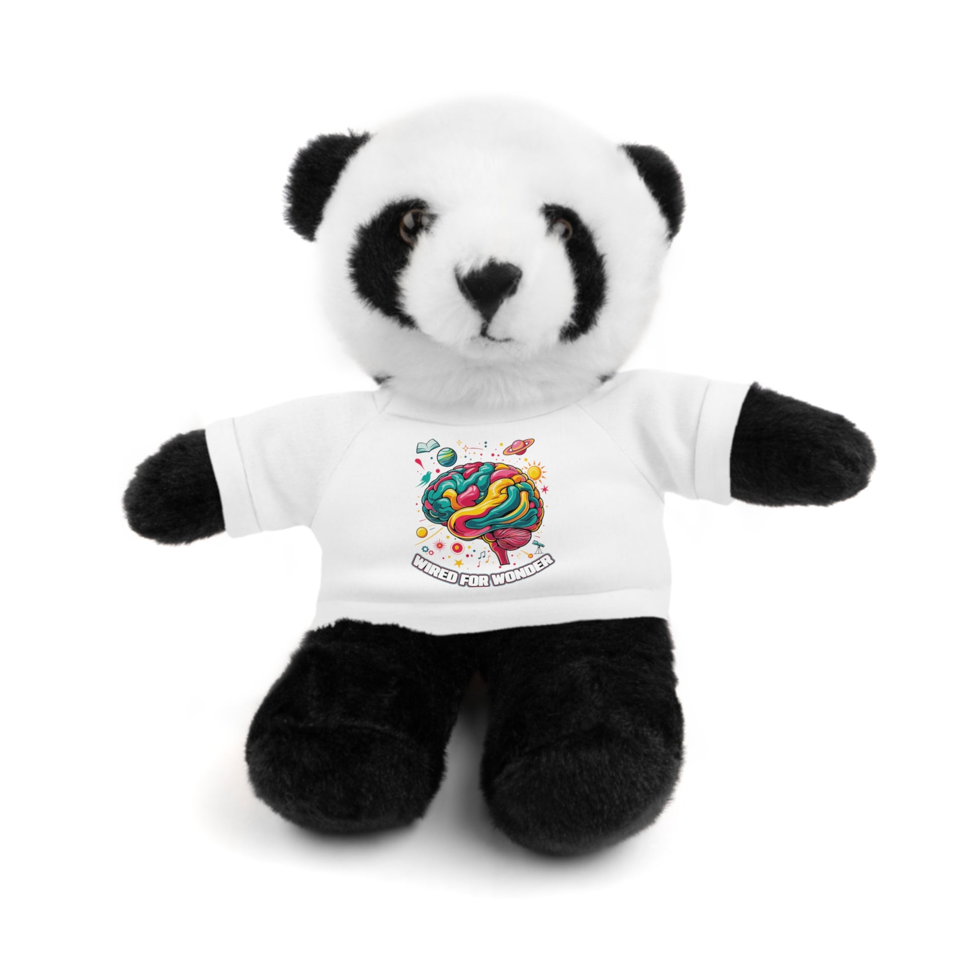 Plush Animals with Colorful Wired for Wonder shirt - You're My Kind of Weird