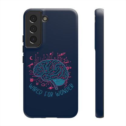 "Wired for Wonder" Brain Tech Design Samsung Galaxy Phone Case - You're My Kind of Weird