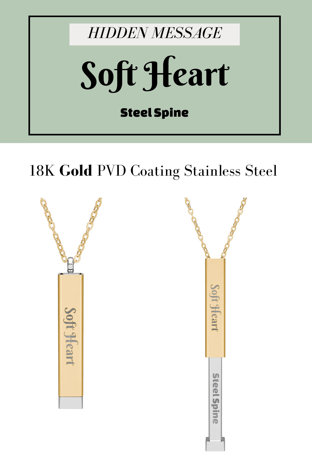 Hidden Message Necklace, Sliding Bar Necklace - You're My Kind of Weird