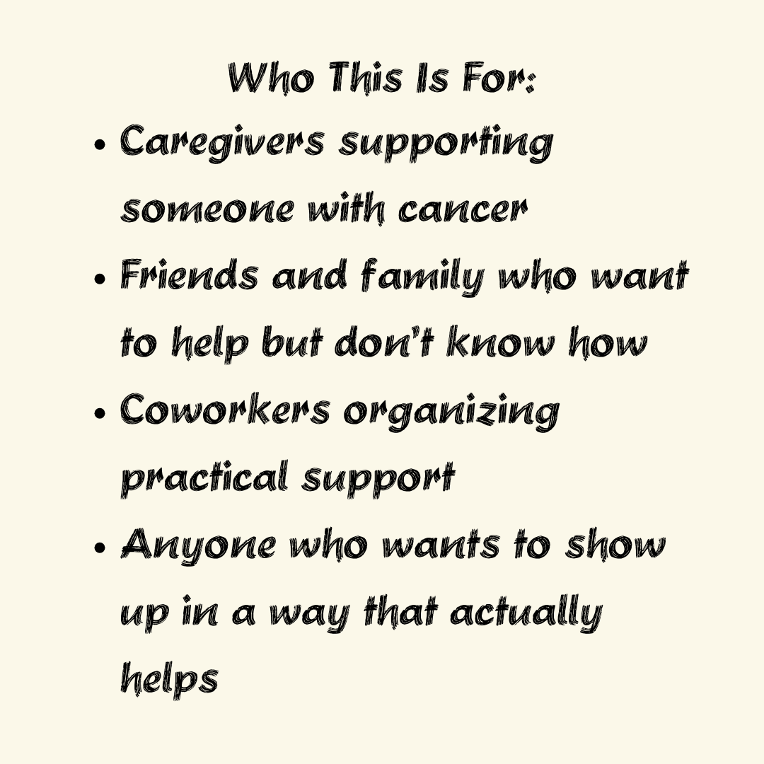 How You Can Help During Cancer Treatment. - You're My Kind of Weird