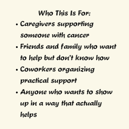 How You Can Help During Cancer Treatment. - You're My Kind of Weird