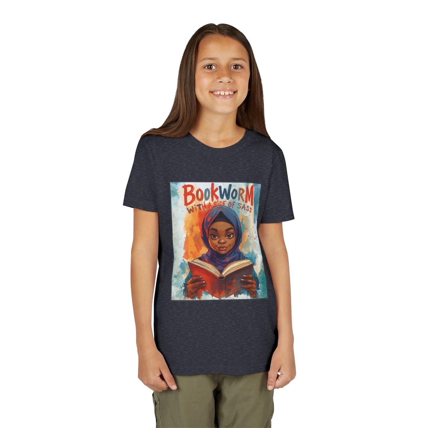 Kids Bookworm Sass Tee, Fun T-Shirt for Young Readers, Gift for Book Lovers, Back to School Apparel, Cute Kid's Graphic Tee
