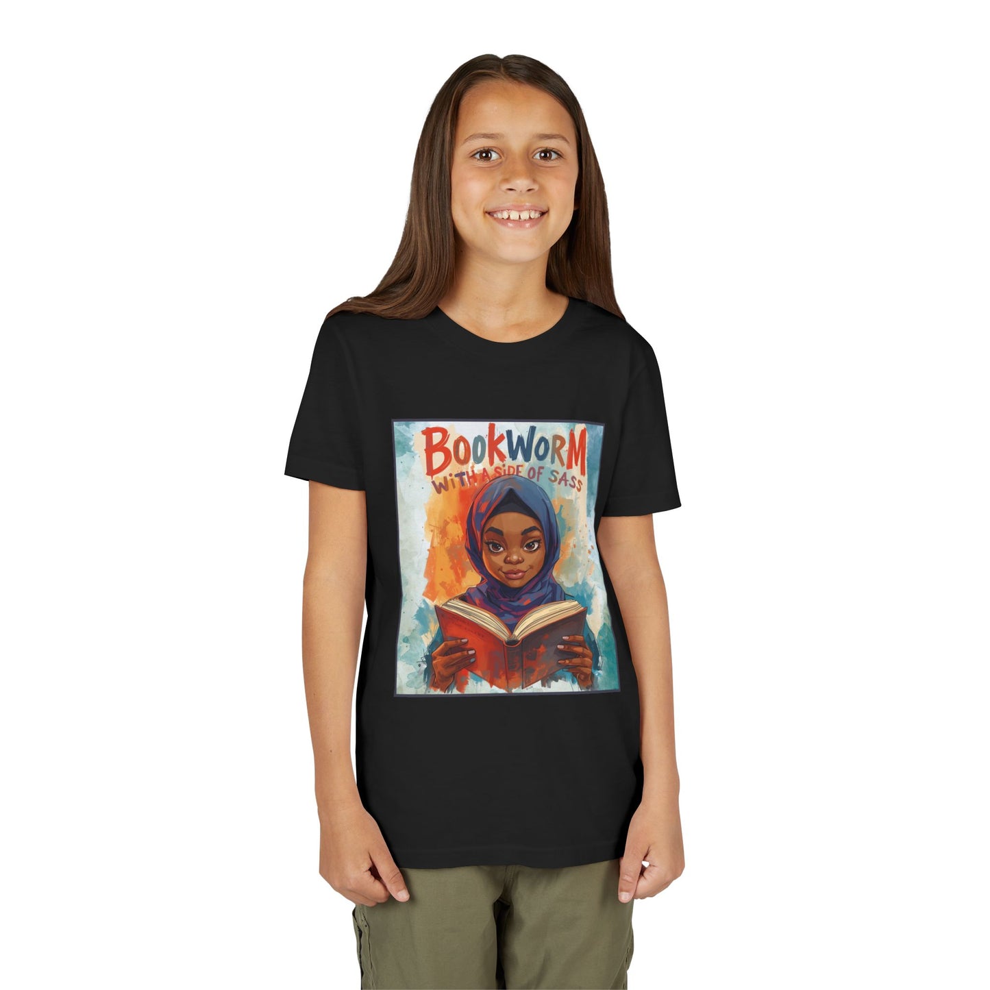 Kids Bookworm Sass Tee, Fun T-Shirt for Young Readers, Gift for Book Lovers, Back to School Apparel, Cute Kid's Graphic Tee