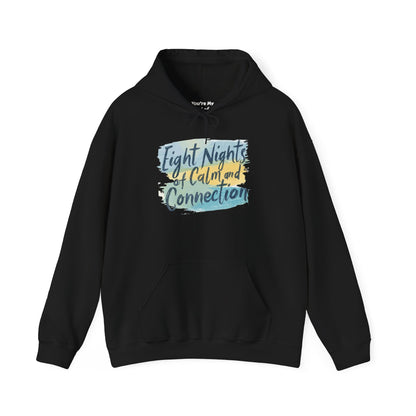 Eight Nights of Calm and Connection Hoodie | Cozy Hanukkah Sweatshirt - You're My Kind of Weird