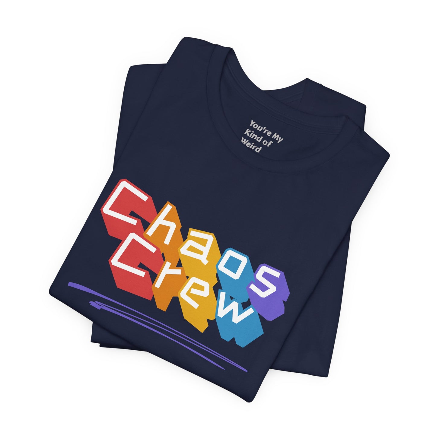 Chaos Crew Tee — Colorful Retro Graffiti Graphic T-Shirt - You're My Kind of Weird