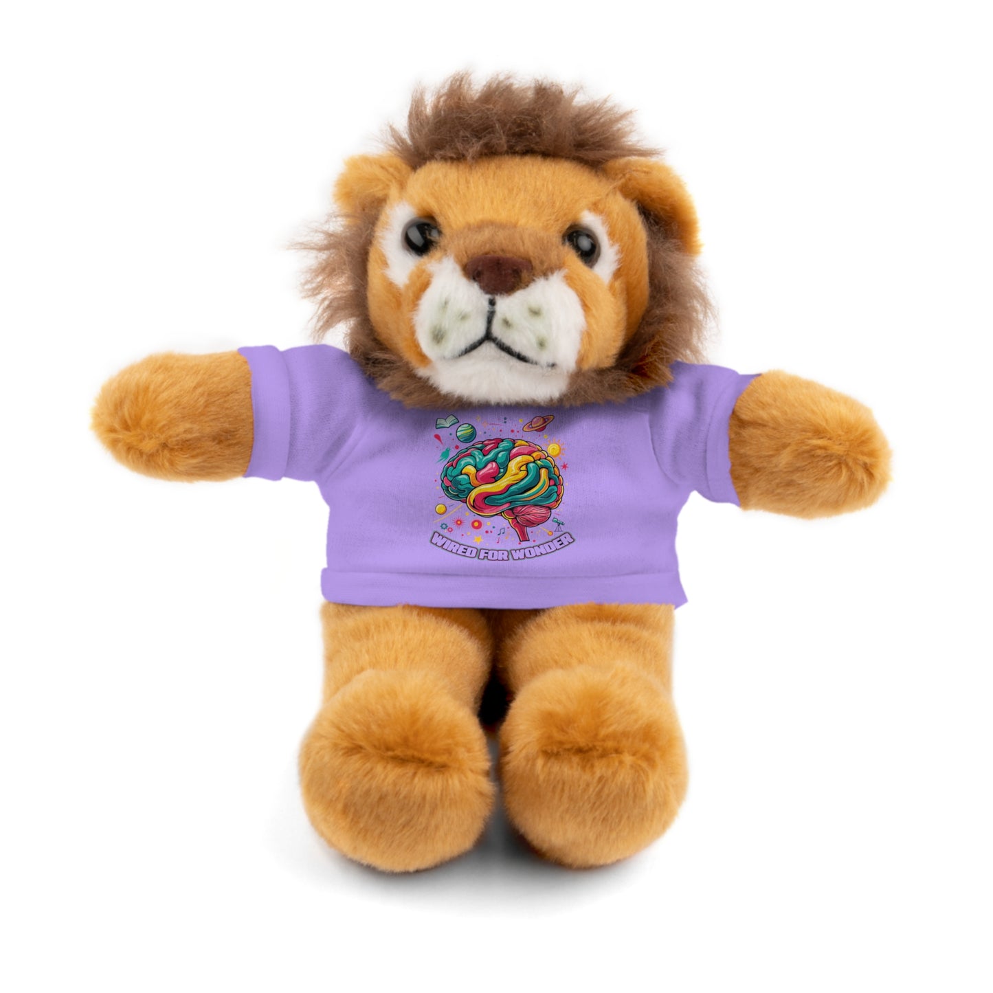 Plush Animals with Colorful Wired for Wonder shirt - You're My Kind of Weird