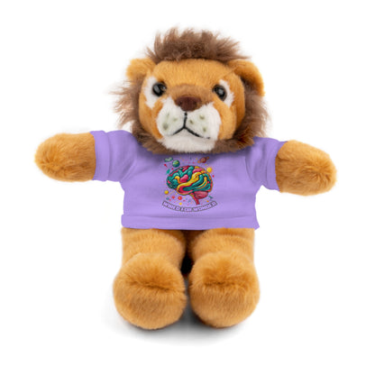 Plush Animals with Colorful Wired for Wonder shirt - You're My Kind of Weird