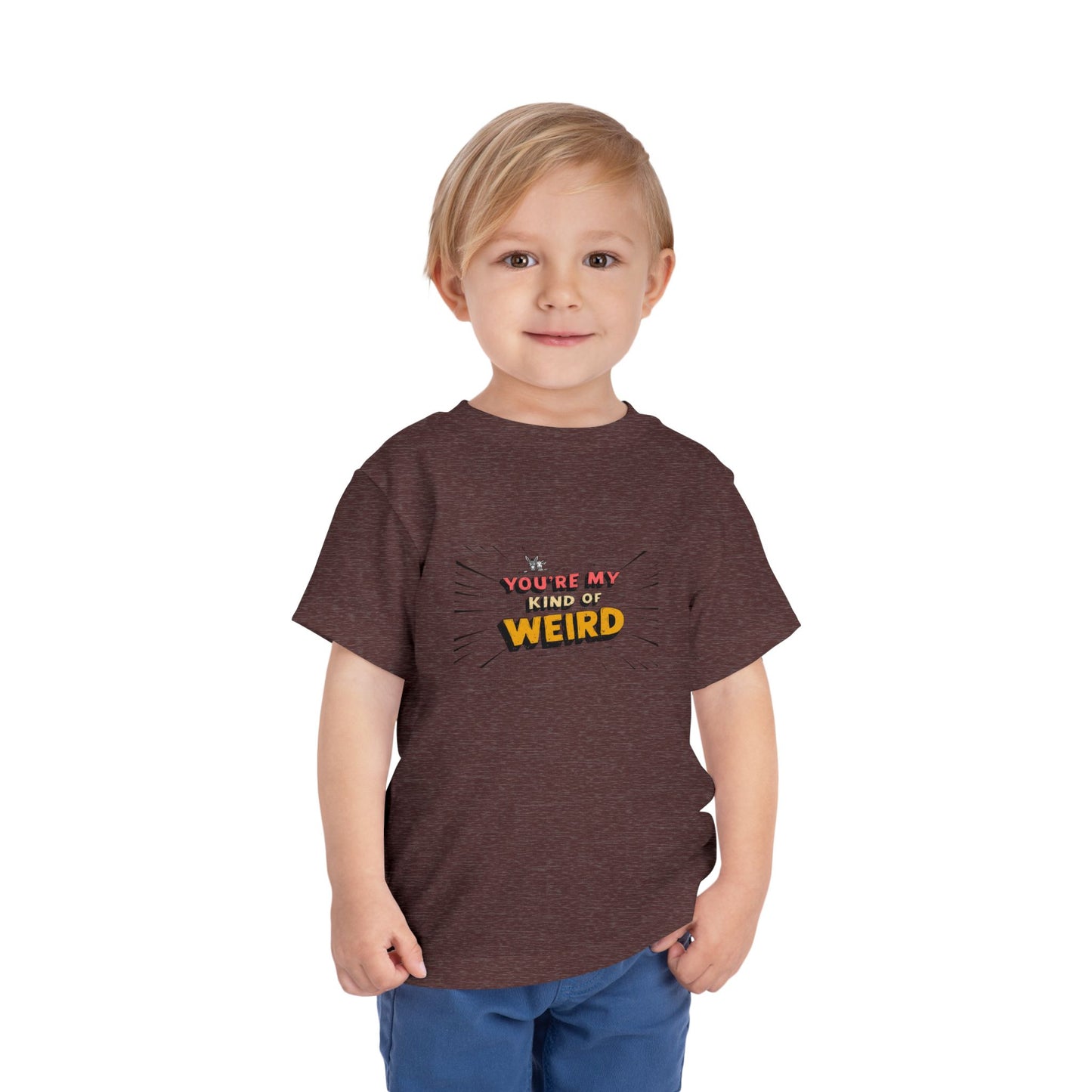Whimsical Toddler Tee - 'You're My Kind of Weird' Cute Vintage Design, Fun Kids Shirt, Birthday Gift, Playdate Apparel, Funny Toddler Clothing