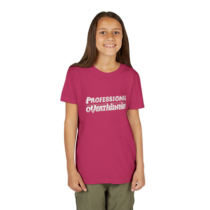 Professional Overthinker Kids T-Shirt – Soft Youth Tee for Creative Thinkers - You're My Kind of Weird