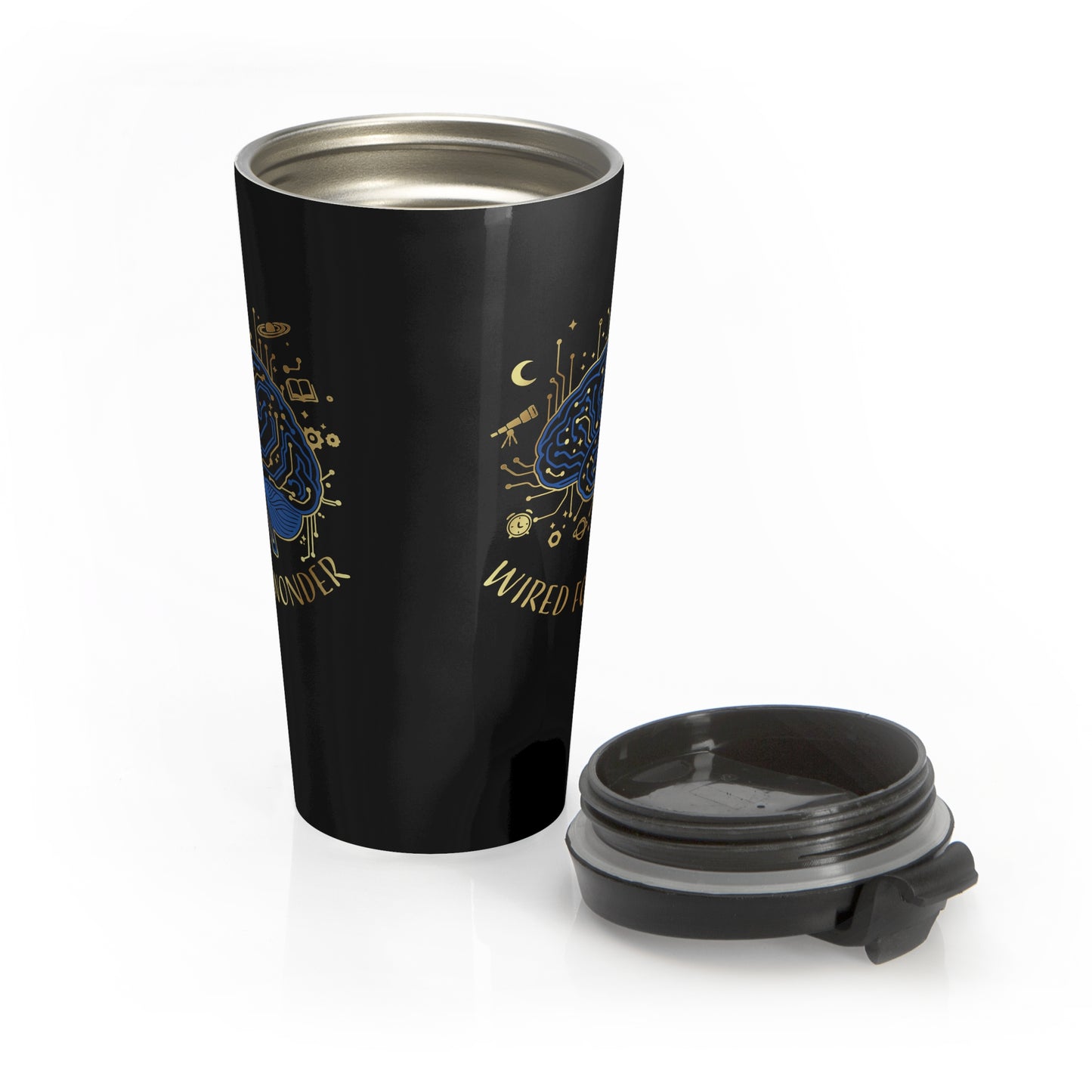 Wired for Wonder Travel Mug (15oz) - You're My Kind of Weird