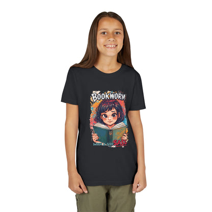 Kids Bookworm Sass Tee, Fun T-Shirt for Young Readers, Gift for Book Lovers, Back to School Apparel, Cute Kid's Graphic Tee