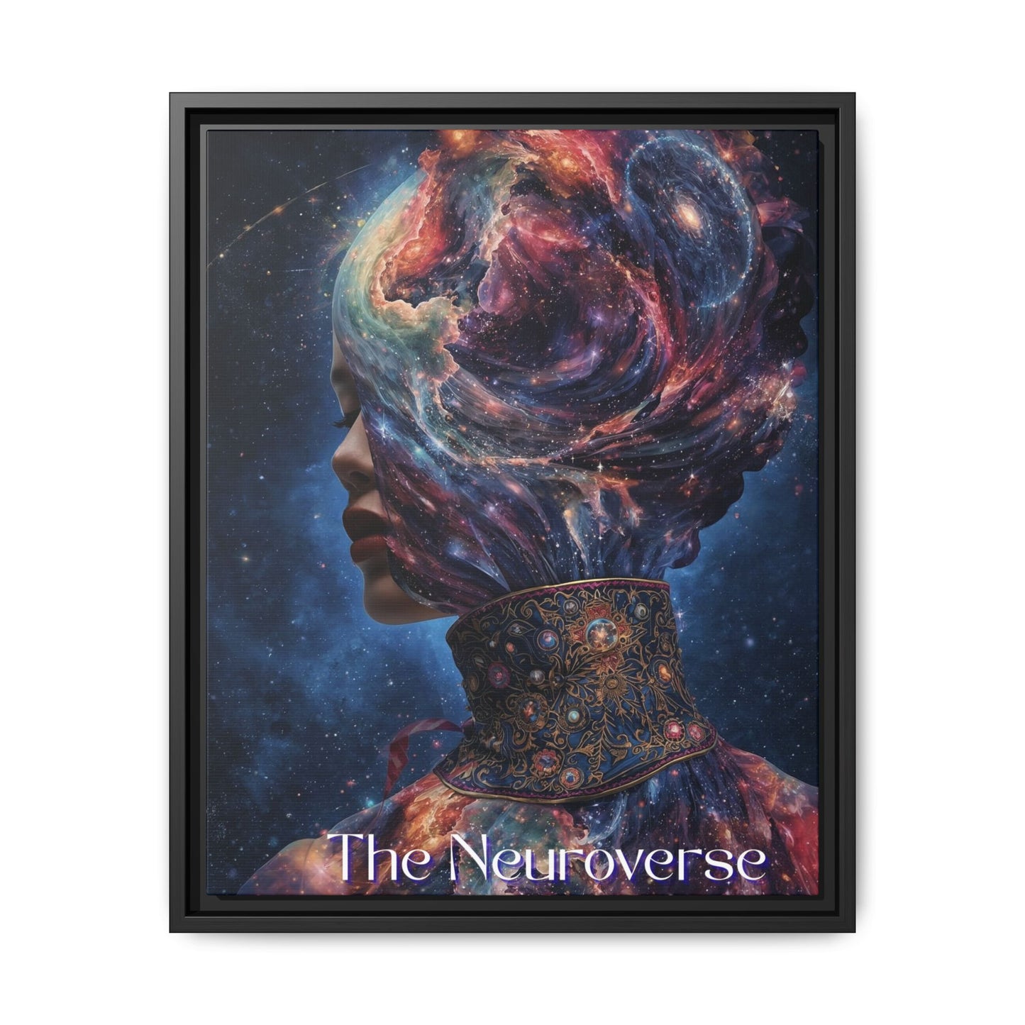 Neuroverse Framed Canvas – Cosmic Wall Art for Creative & Curious Minds | Vibrant Galaxy - Inspired Home Decor - You're My Kind of Weird