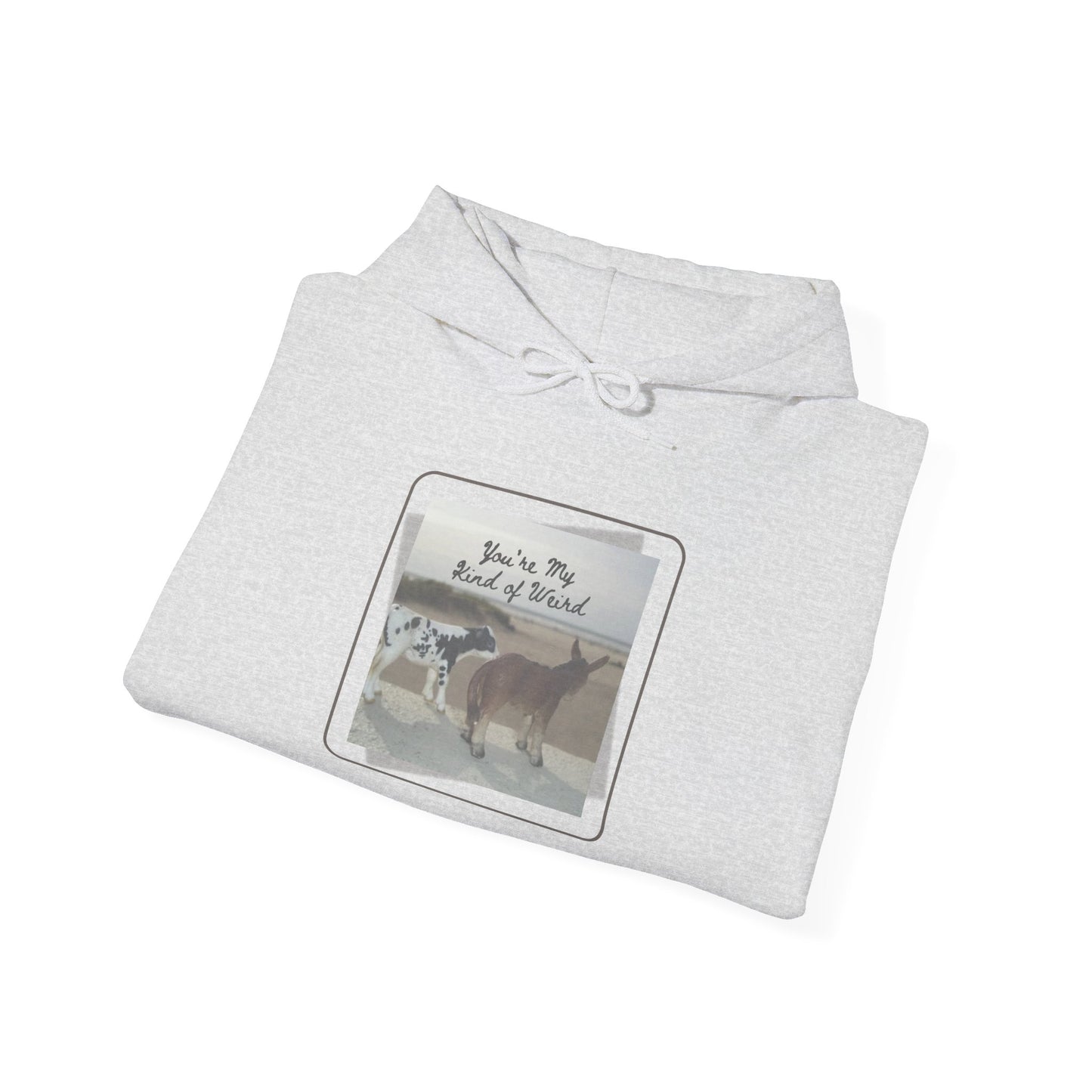 Cozy Fleece Hoodie with Three-Panel Design, Animal Lover Gift, Casual Wear, Graphic Sweatshirt, Winter Apparel