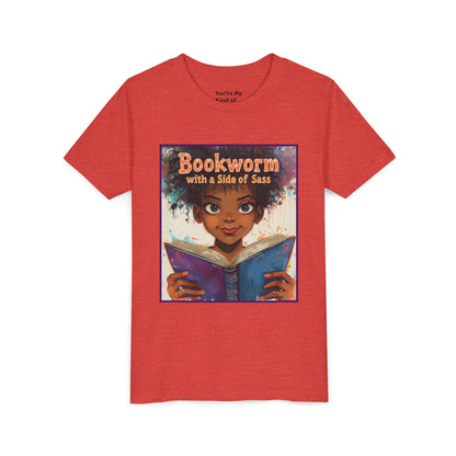 Kids Bookworm Sass Tee, Fun T-Shirt for Young Readers, Gift for Book Lovers, Back to School Apparel, Cute Kid's Graphic Tee