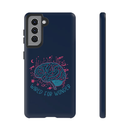 "Wired for Wonder" Brain Tech Design Samsung Galaxy Phone Case - You're My Kind of Weird