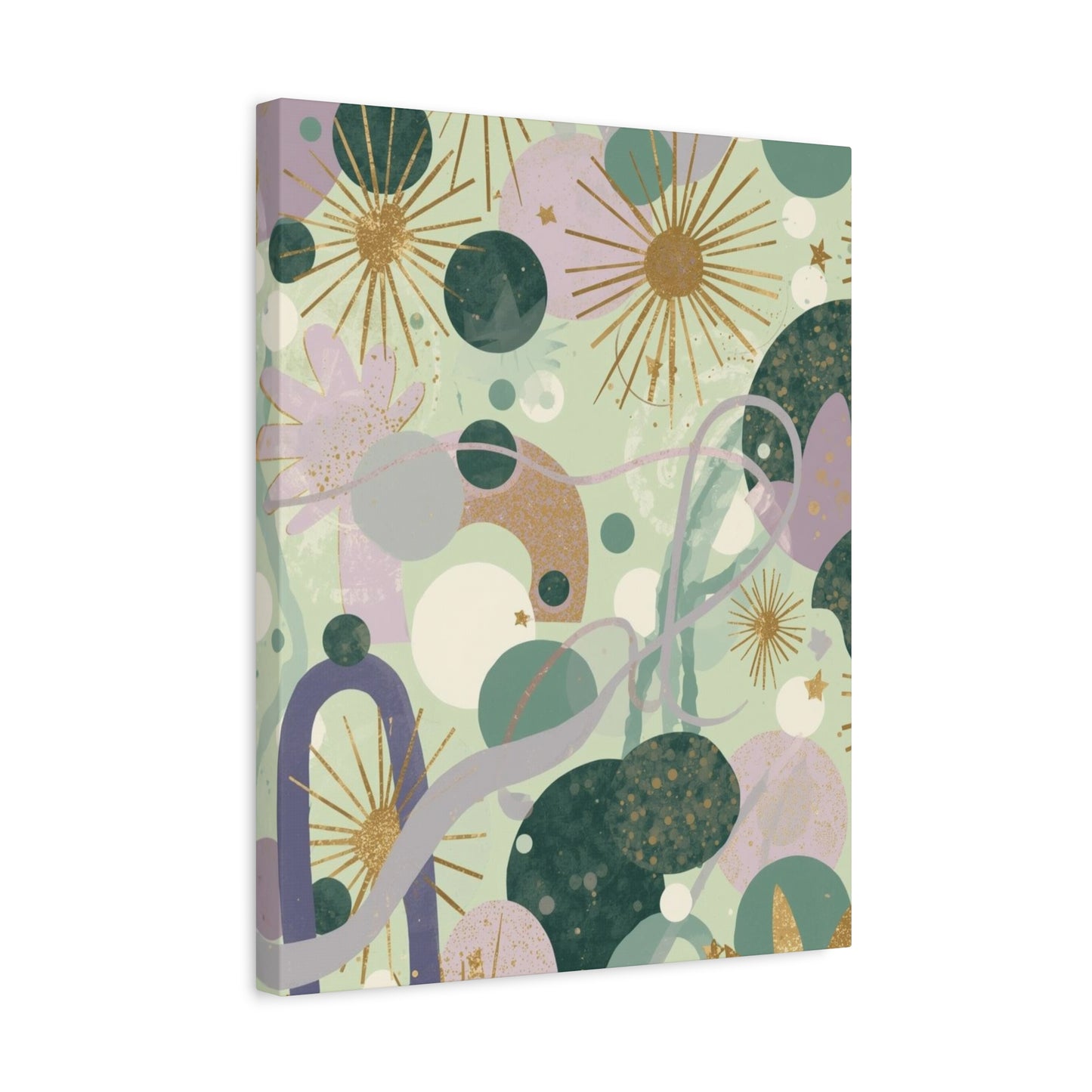 Dopamine Abstract Celestial Shapes Matte Canvas - You're My Kind of Weird