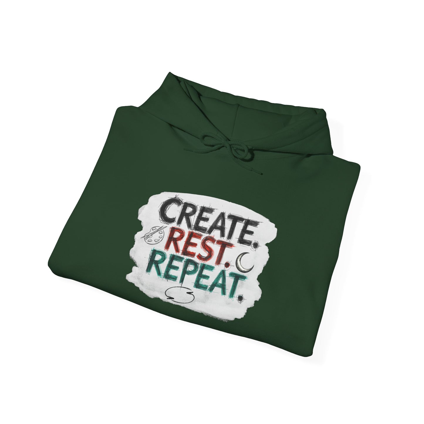 Create. Rest. Repeat. Hoodie | Cozy Kwanzaa & Mindful Sweatshirt - You're My Kind of Weird