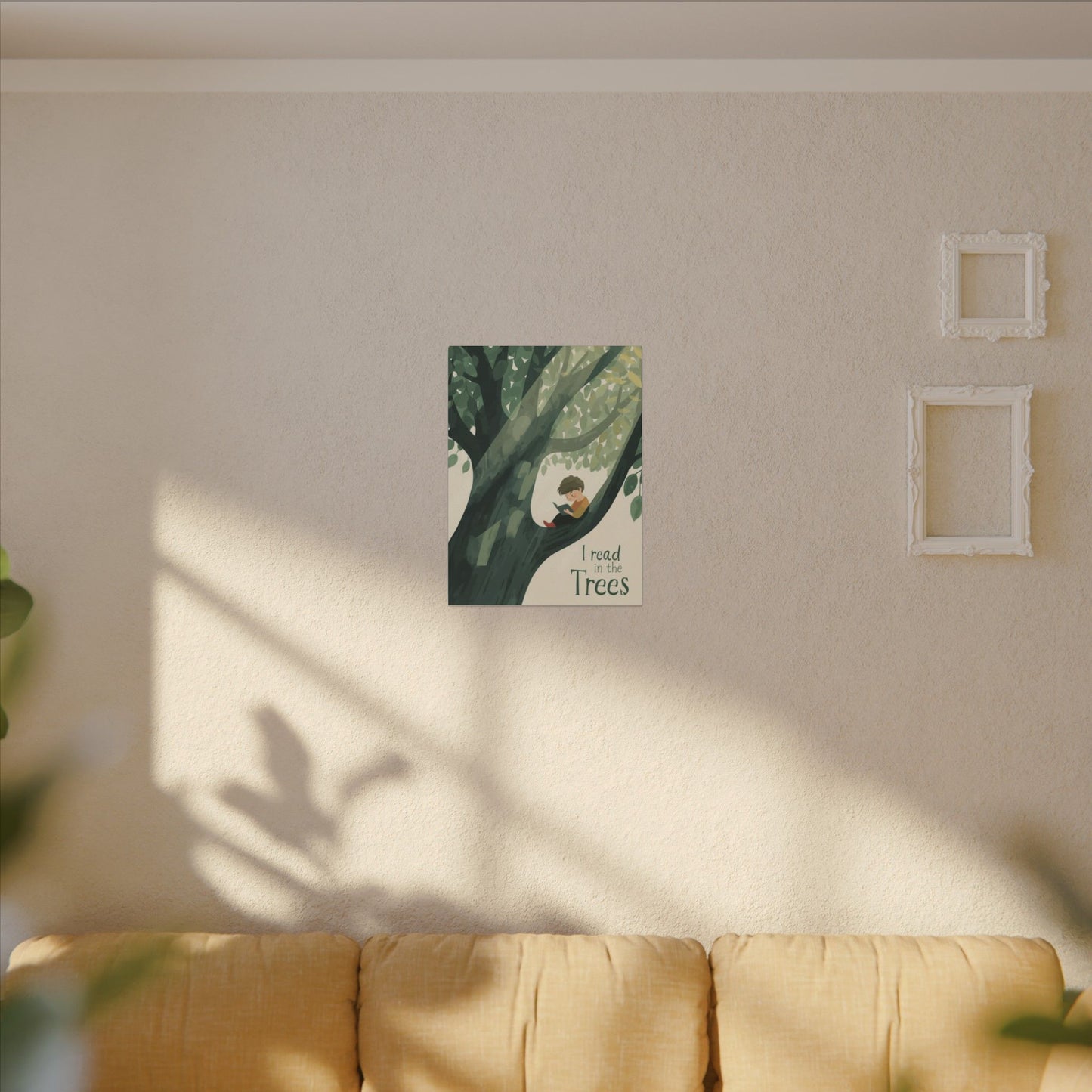 I read in the Trees Canvas Art | Reading Decor for Book Lovers, Wall Art for Kids, Unique Gift for Readers, Educational Wall Decor, Literary Gift - You're My Kind of Weird