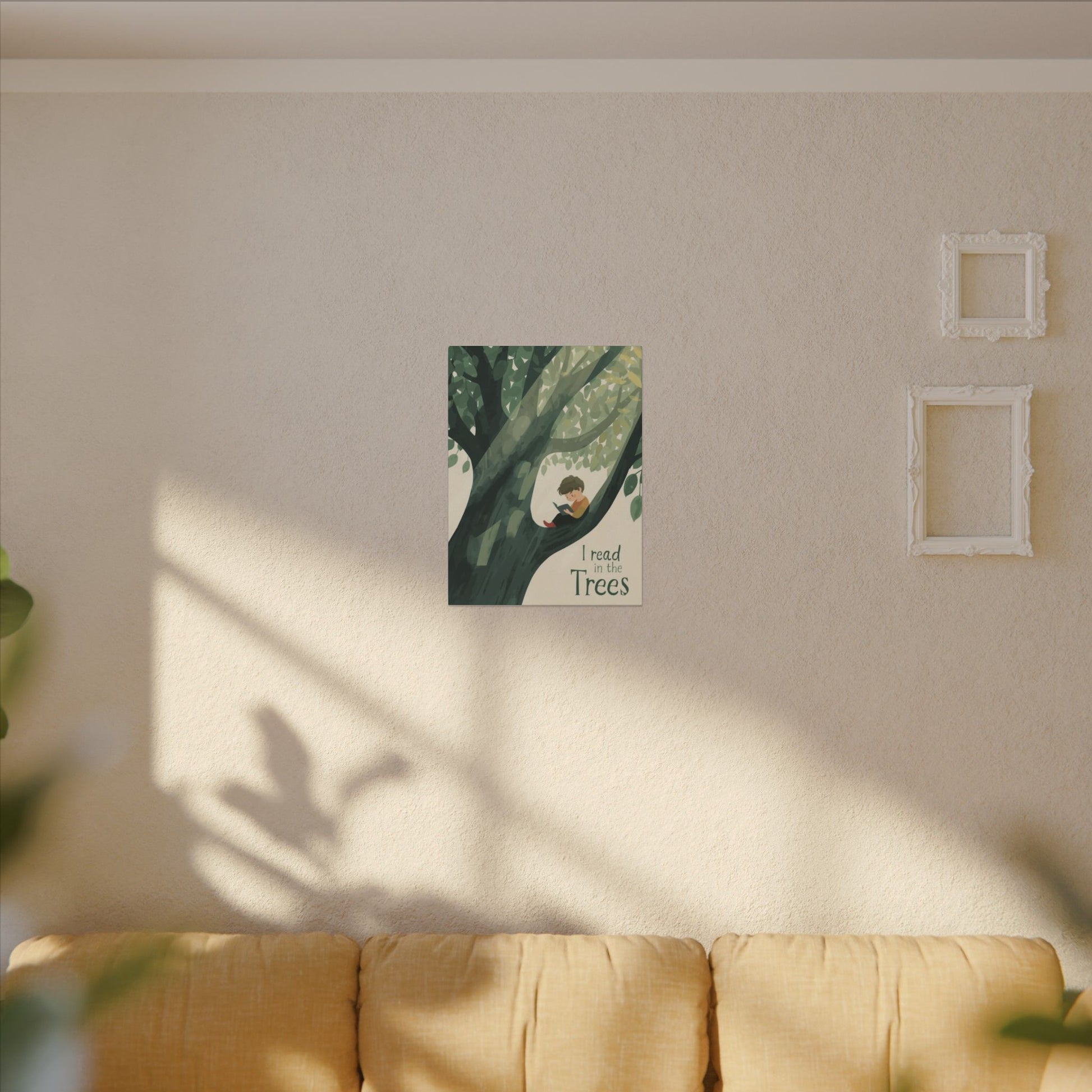 I read in the Trees Canvas Art | Reading Decor for Book Lovers, Wall Art for Kids, Unique Gift for Readers, Educational Wall Decor, Literary Gift - You're My Kind of Weird