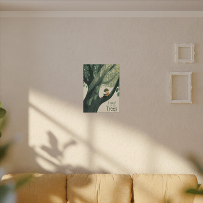 I read in the Trees Canvas Art | Reading Decor for Book Lovers, Wall Art for Kids, Unique Gift for Readers, Educational Wall Decor, Literary Gift - You're My Kind of Weird
