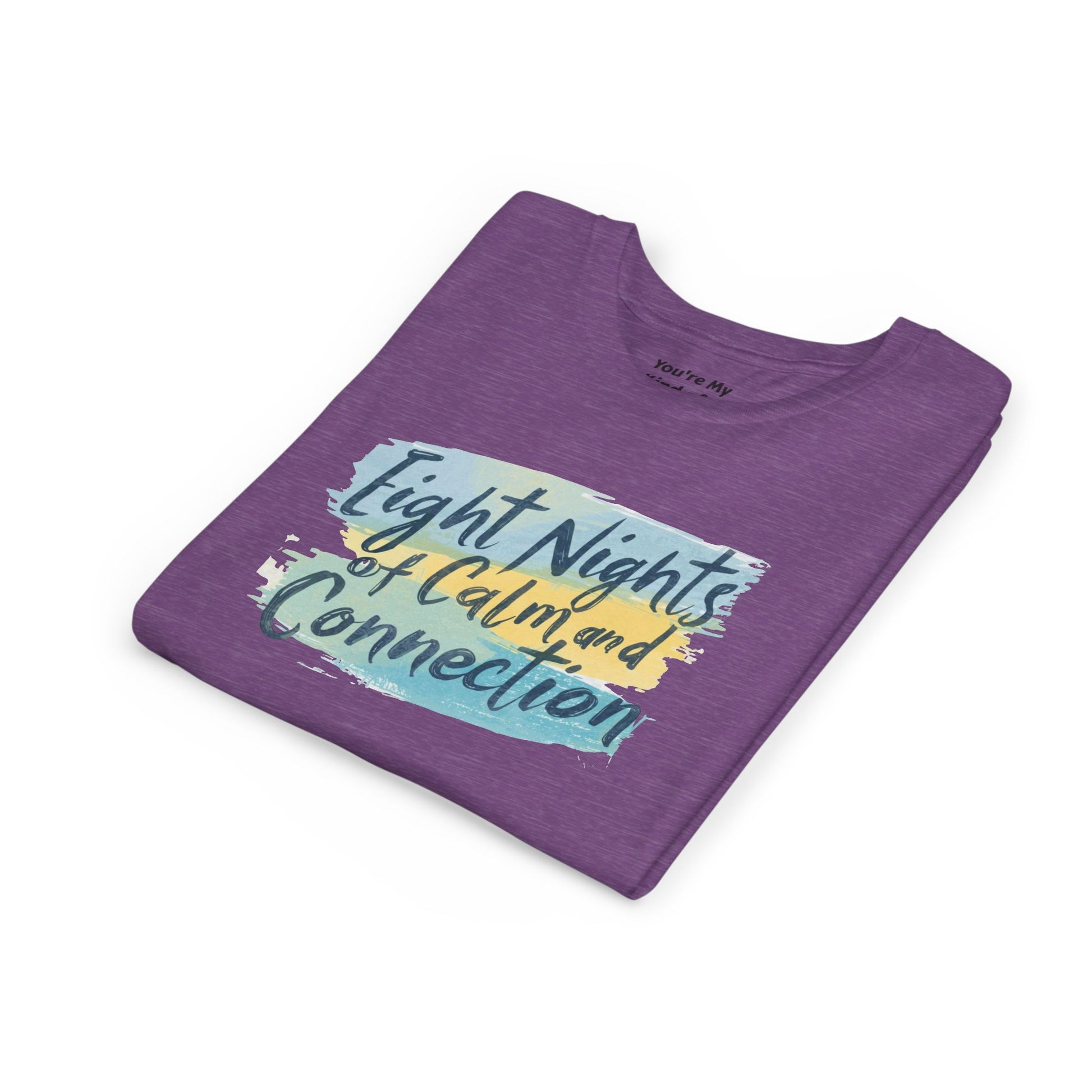 Eight Nights of Calm and Connection Kids Hanukkah Shirt | Mindful Holiday Tee for Children | Soft Youth Hanukkah Gift - You're My Kind of Weird