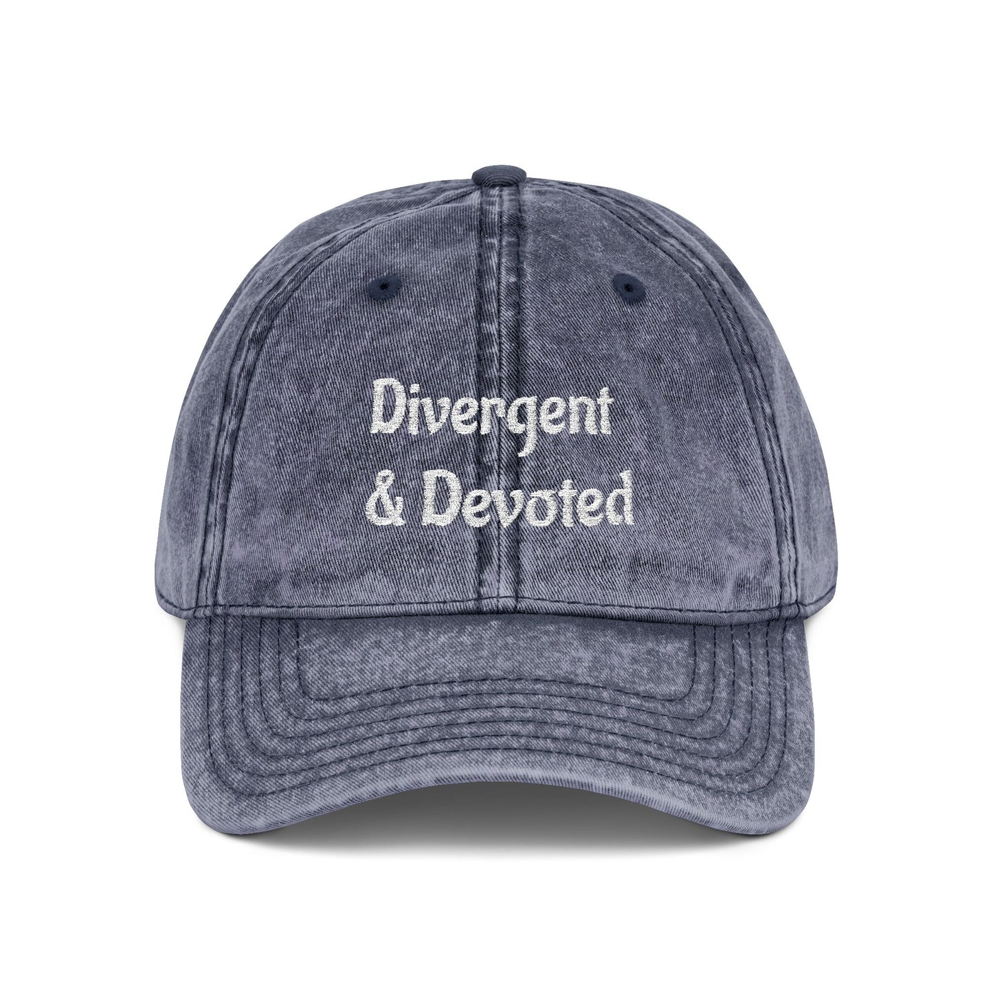 Divergent & Devoted Cap | Vintage Embroidered Hat - You're My Kind of Weird
