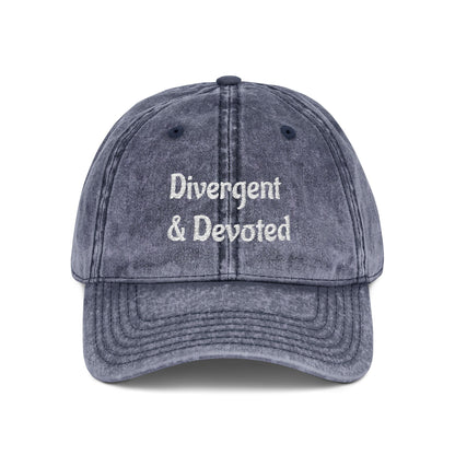 Divergent & Devoted Cap | Vintage Embroidered Hat - You're My Kind of Weird