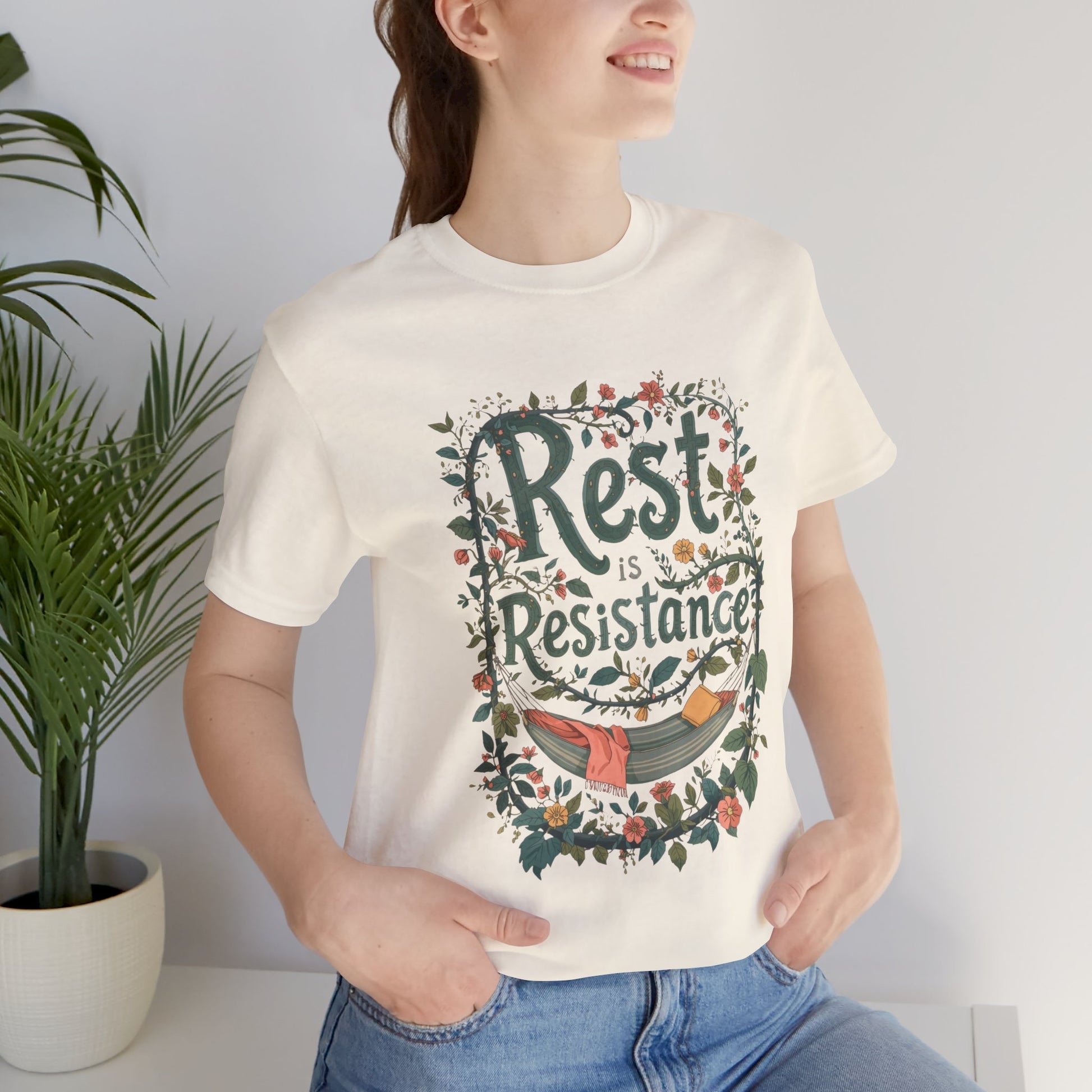 Rest is Resistance Tee, Motivational Shirt, Relaxation Apparel, Unisex Tee, Gift for Peace Lovers - You're My Kind of Weird