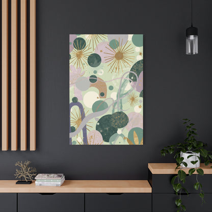 Dopamine Abstract Celestial Shapes Matte Canvas - You're My Kind of Weird