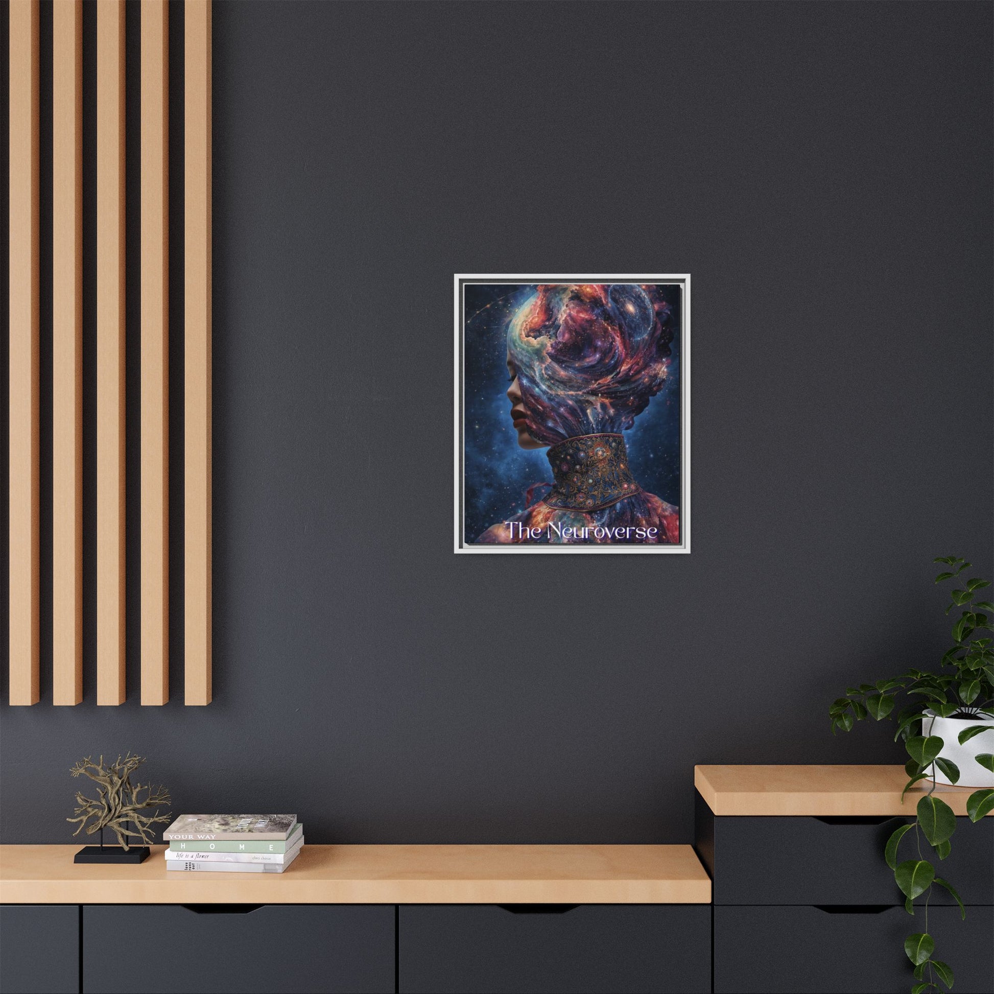 Neuroverse Framed Canvas – Cosmic Wall Art for Creative & Curious Minds | Vibrant Galaxy - Inspired Home Decor - You're My Kind of Weird