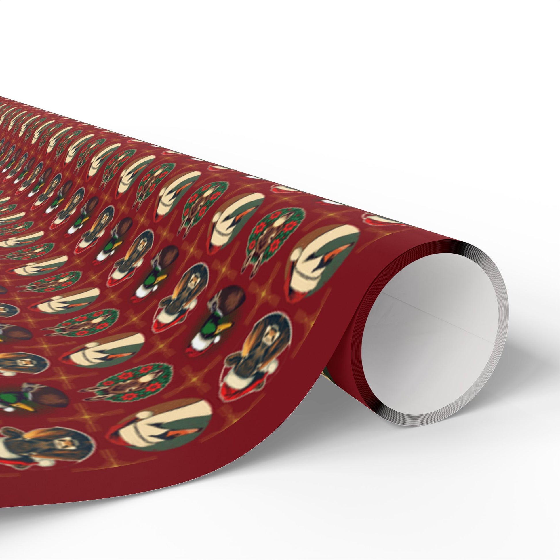 Festive Animal Wrapping Paper – Cow, Duck, Swan & Donkey Christmas Gift Wrap | Holiday Fine Art Paper - You're My Kind of Weird