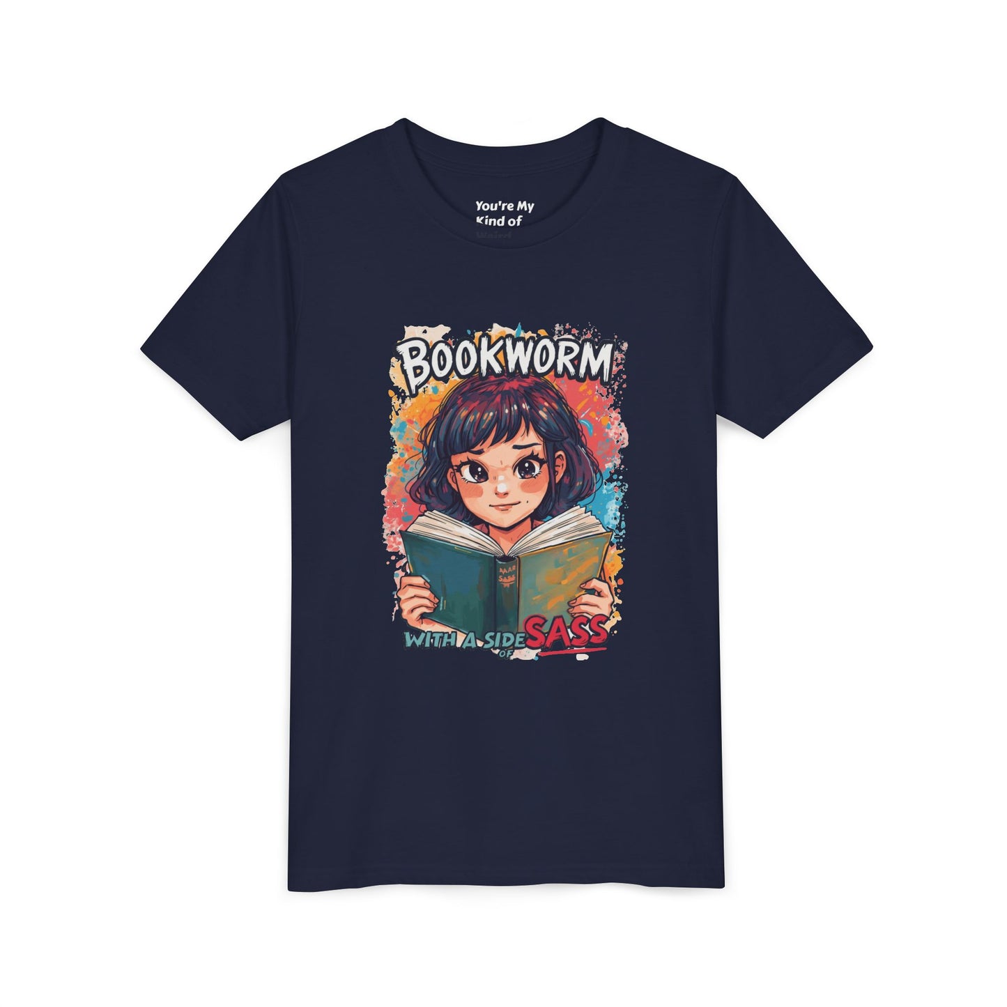 Kids Bookworm Sass Tee, Fun T-Shirt for Young Readers, Gift for Book Lovers, Back to School Apparel, Cute Kid's Graphic Tee