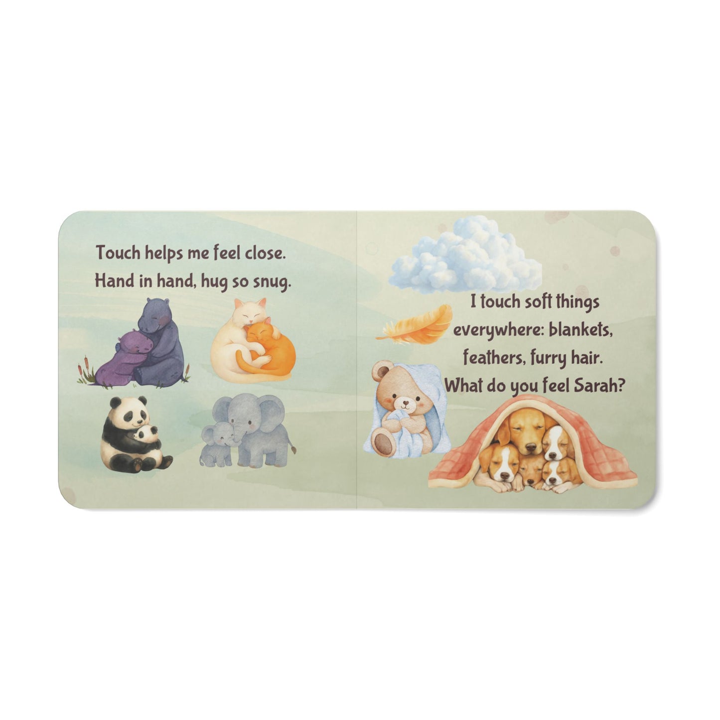 Personalized Baby Board Book "Wired for Wonder: Hello, Senses" A First Sensory Book - You're My Kind of Weird