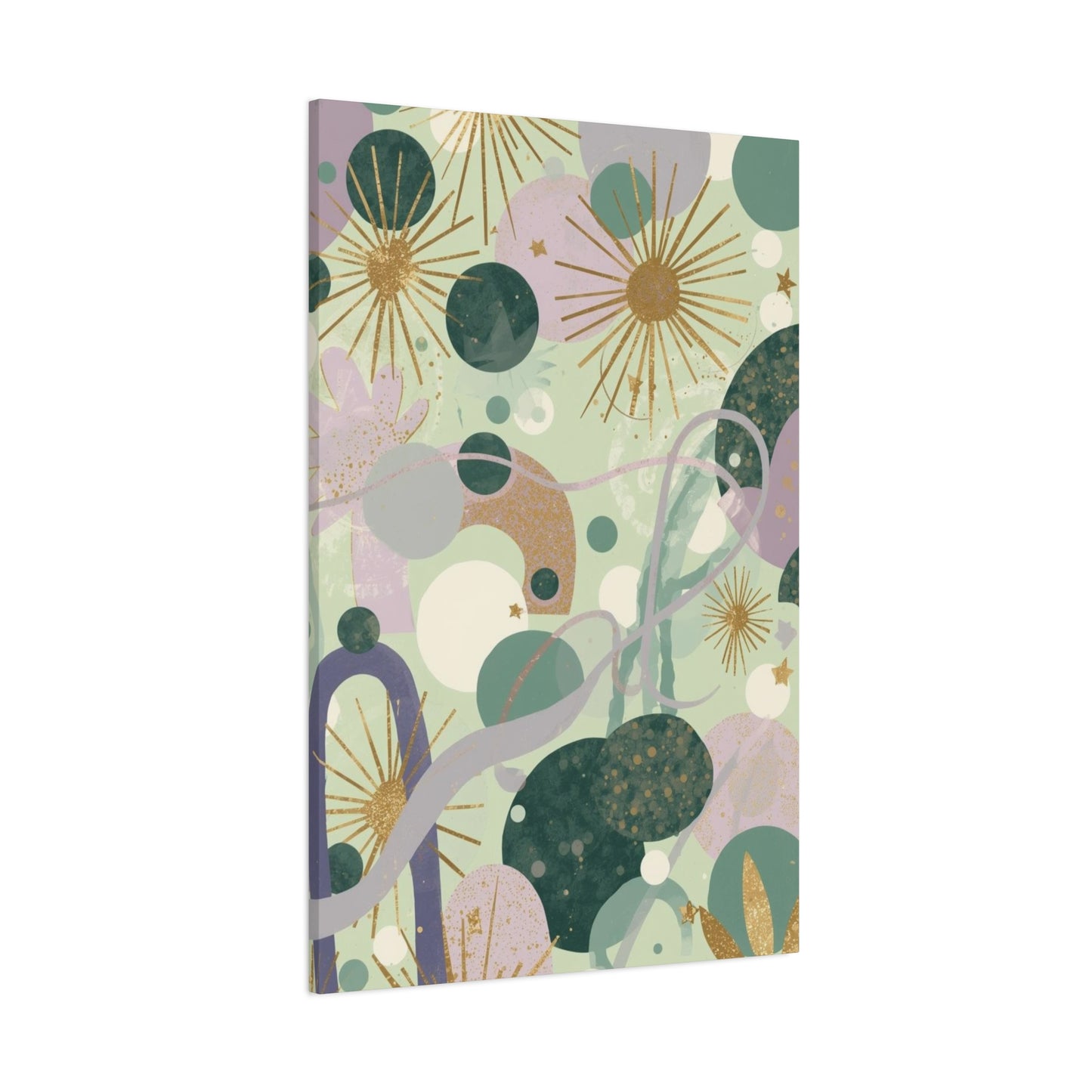Dopamine Abstract Celestial Shapes Matte Canvas - You're My Kind of Weird