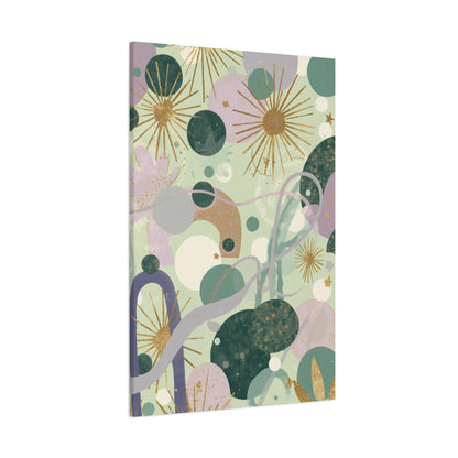 Dopamine Abstract Celestial Shapes Matte Canvas - You're My Kind of Weird