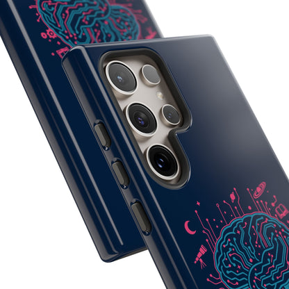 "Wired for Wonder" Brain Tech Design Samsung Galaxy Phone Case - You're My Kind of Weird
