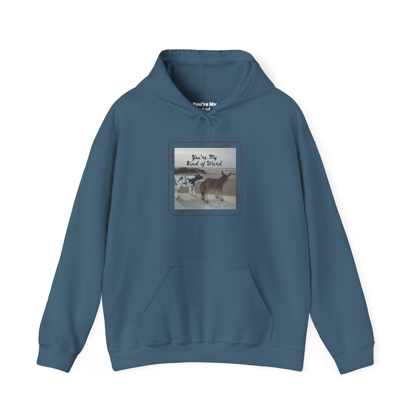 Cozy Fleece Hoodie with Three-Panel Design, Animal Lover Gift, Casual Wear, Graphic Sweatshirt, Winter Apparel