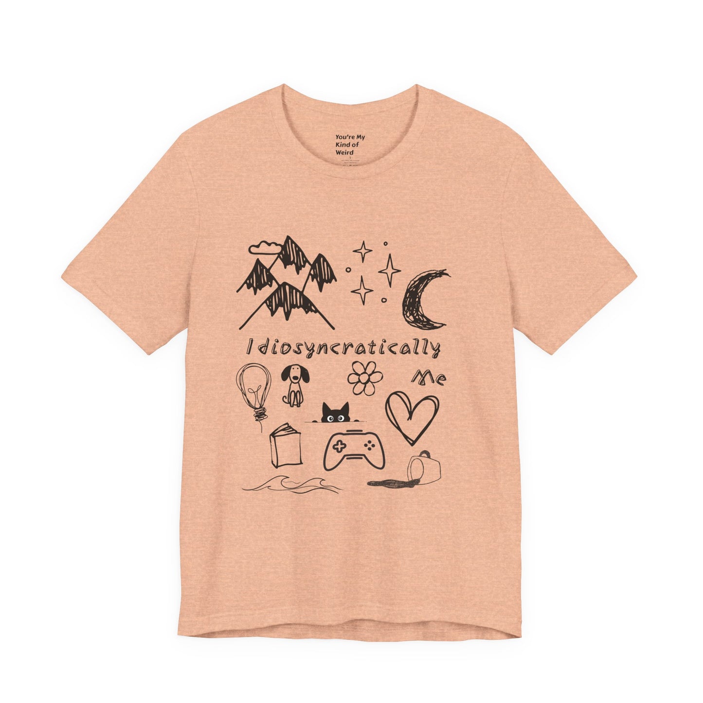 Customized Idiosyncratically Me doodle collage tee - You're My Kind of Weird